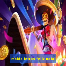 molde letras feliz natal